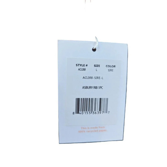 Andie Swim The Asbury Rib One Piece Siren Orange Size Large - Picture 4 of 6